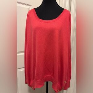 J. Jill Orange Boxy Blouse